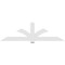 Ekena Millwork Redmond Architectural Grade PVC Gable Bracket, 96"W x 28"H x 2"D x 6"F, 7/12 Pitch GBP096X28X0206RED00 - alternate 4